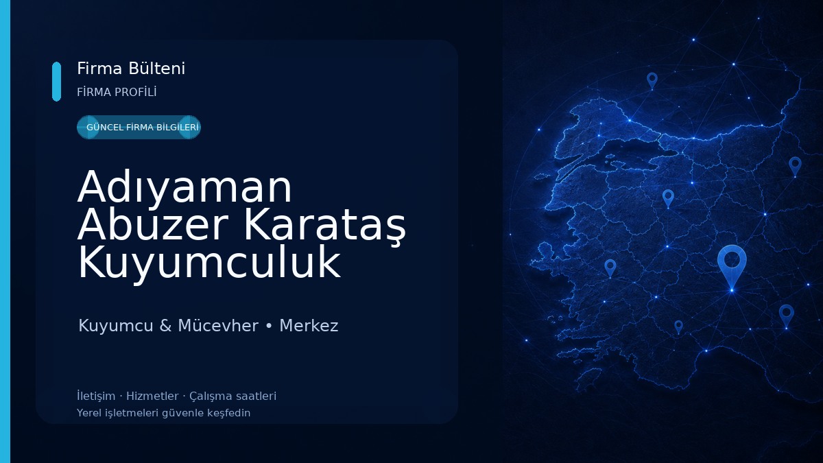 Adıyaman Abuzer Karataş Kuyumculuk