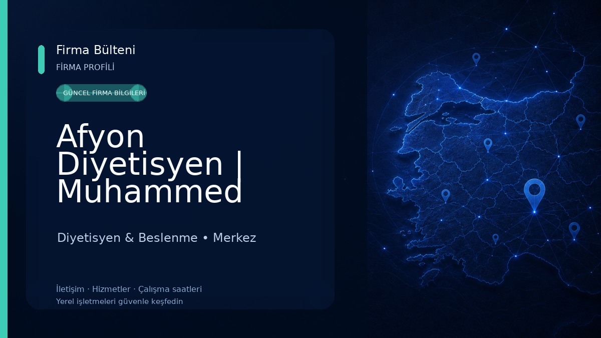 Afyon Diyetisyen | Muhammed DURSUN | Beslenme Uzmanı 