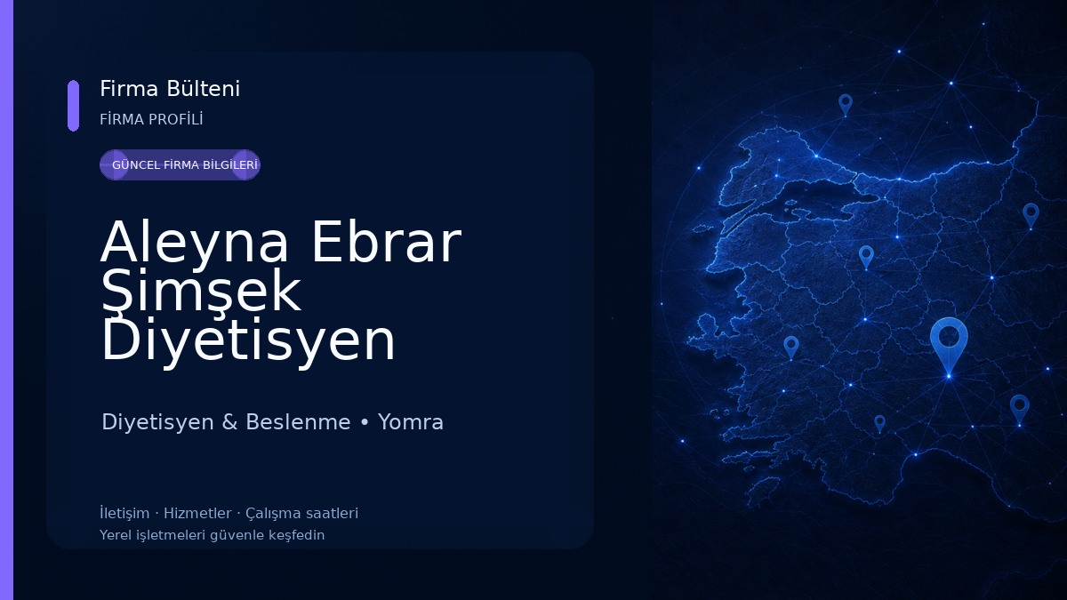 Aleyna Ebrar Şimşek Diyetisyen Diyetisyen & Beslenme