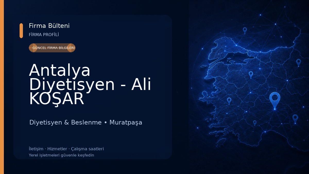 Antalya Diyetisyen - Ali KOŞAR Diyetisyen & Beslenme