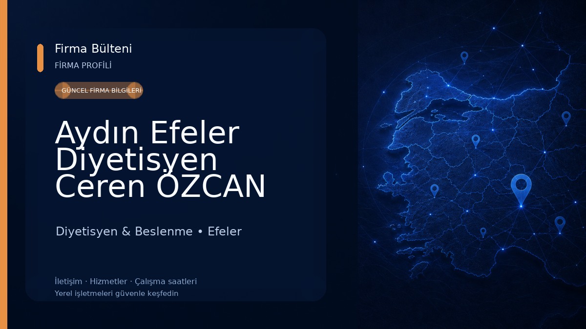 Aydın Efeler Diyetisyen Ceren ÖZCAN Diyetisyen & Beslenme
