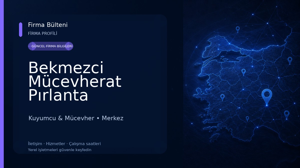 Bekmezci Mücevherat Pırlanta Kuyumcu & Mücevher