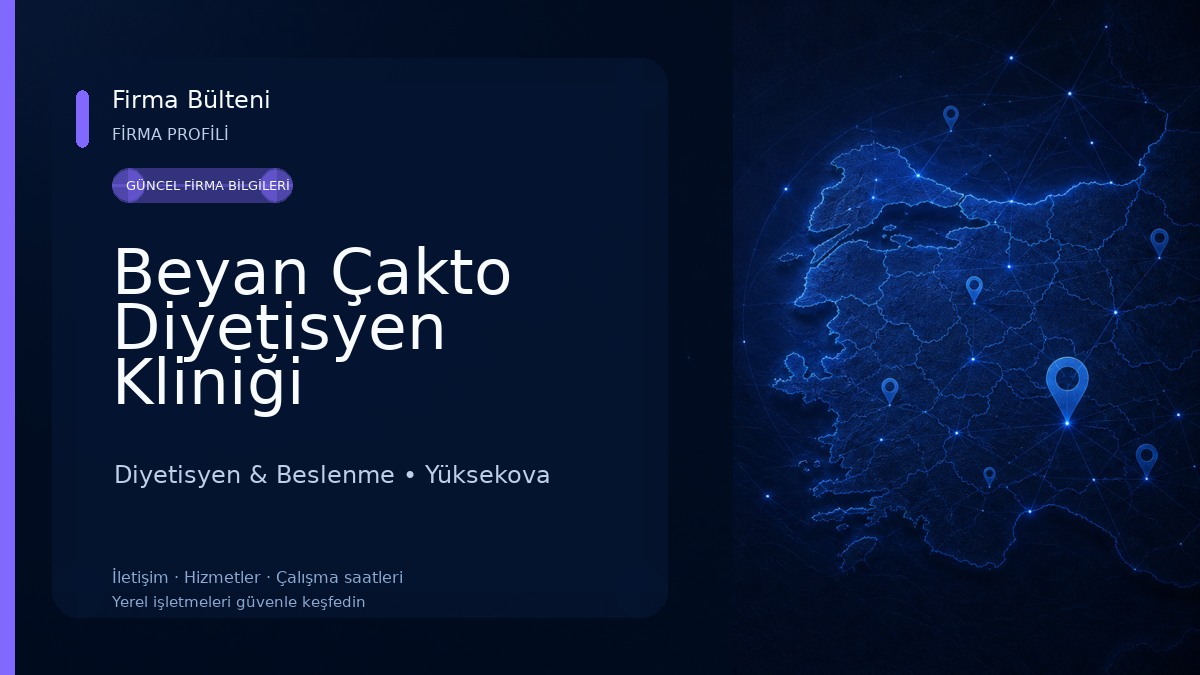 Beyan Çakto Diyetisyen Kliniği Diyetisyen & Beslenme