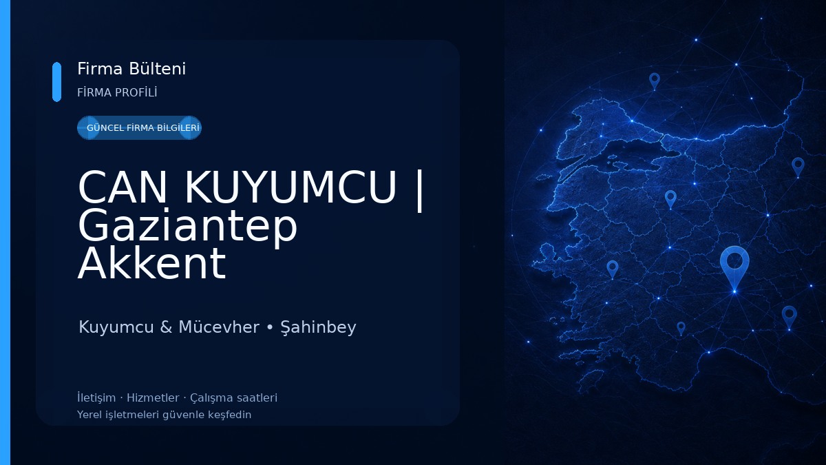CAN KUYUMCU | Gaziantep Akkent Kuyumcu & Mücevher