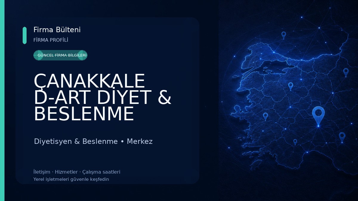 ÇANAKKALE D-ART DİYET & BESLENME Diyetisyen & Beslenme