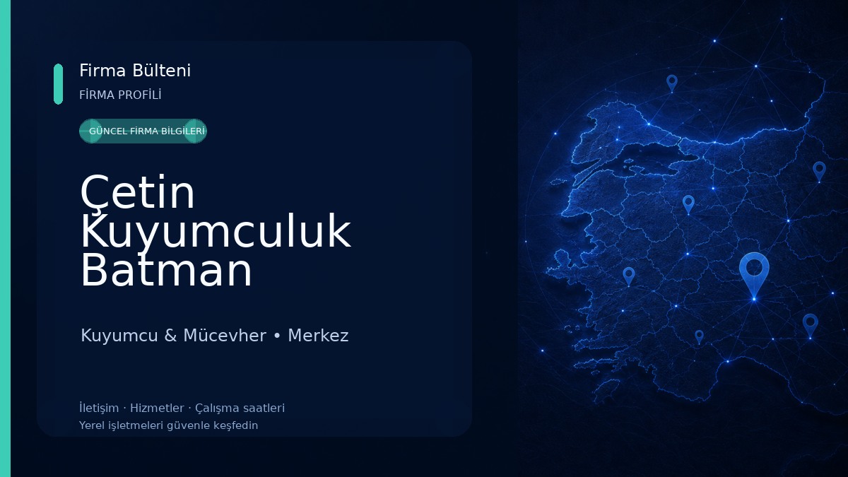 Çetin Kuyumculuk Batman Kuyumcu & Mücevher