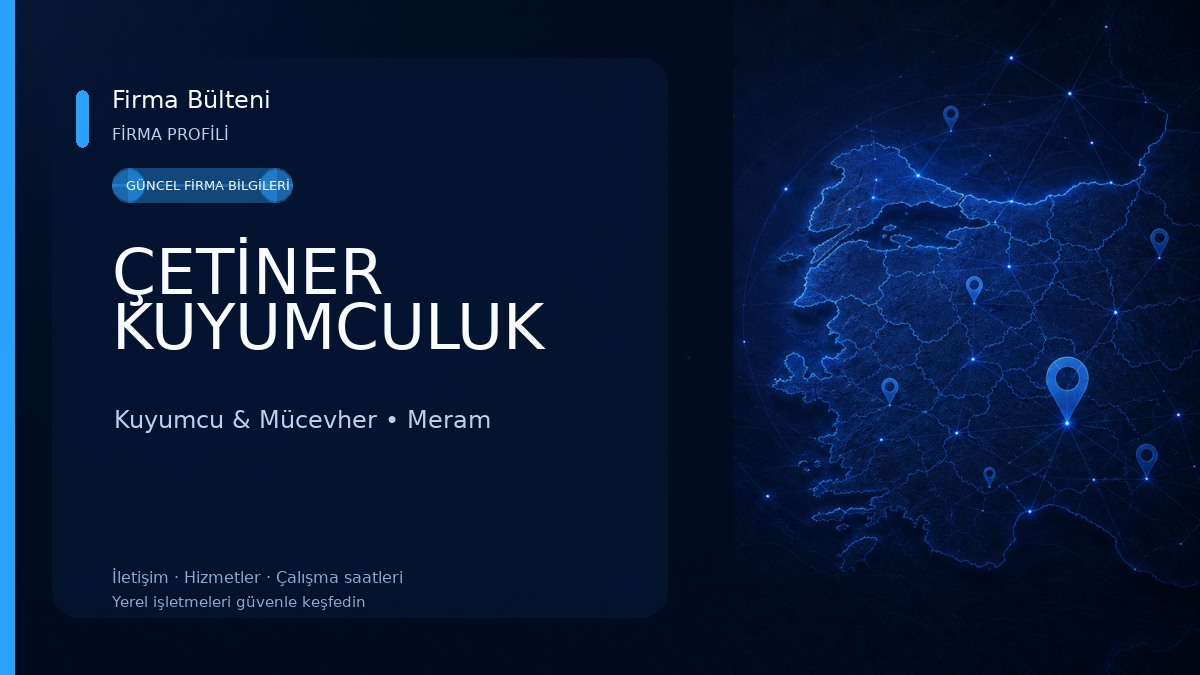 ÇETİNER KUYUMCULUK Kuyumcu & Mücevher