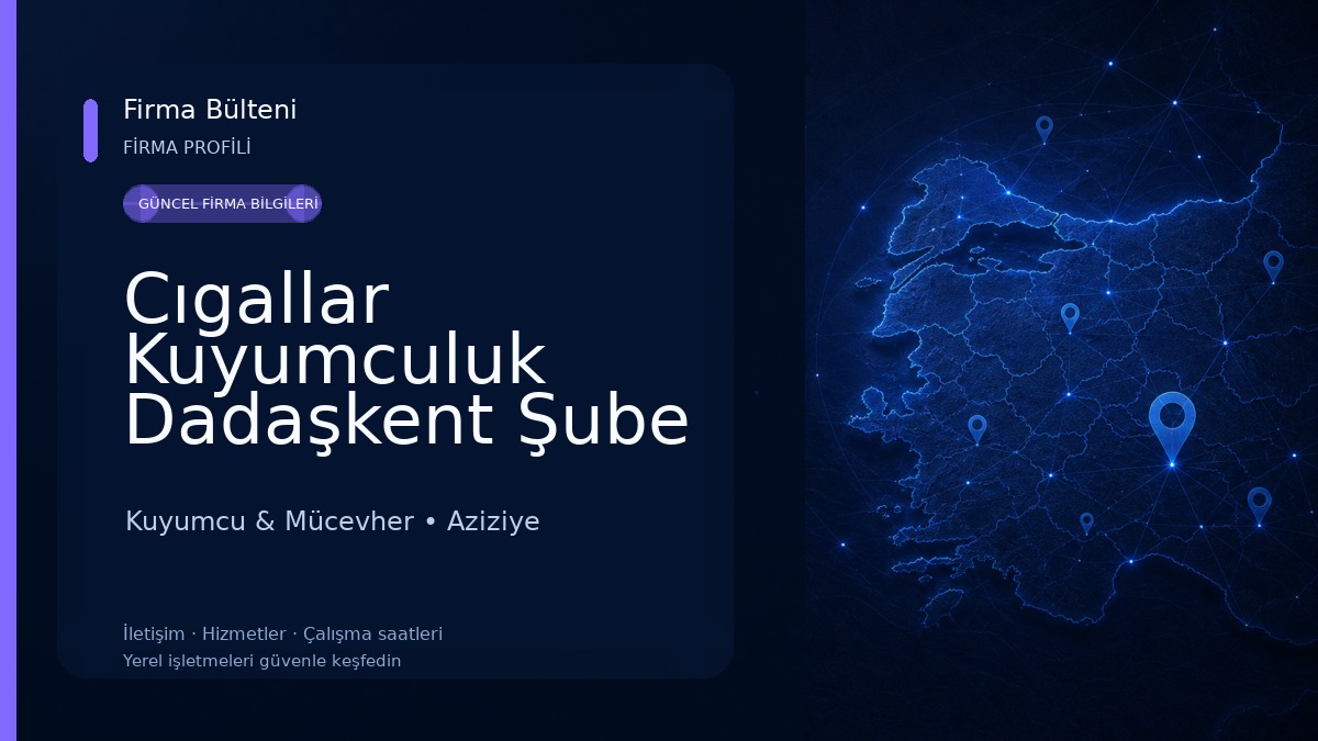 Cıgallar Kuyumculuk Dadaşkent Şube