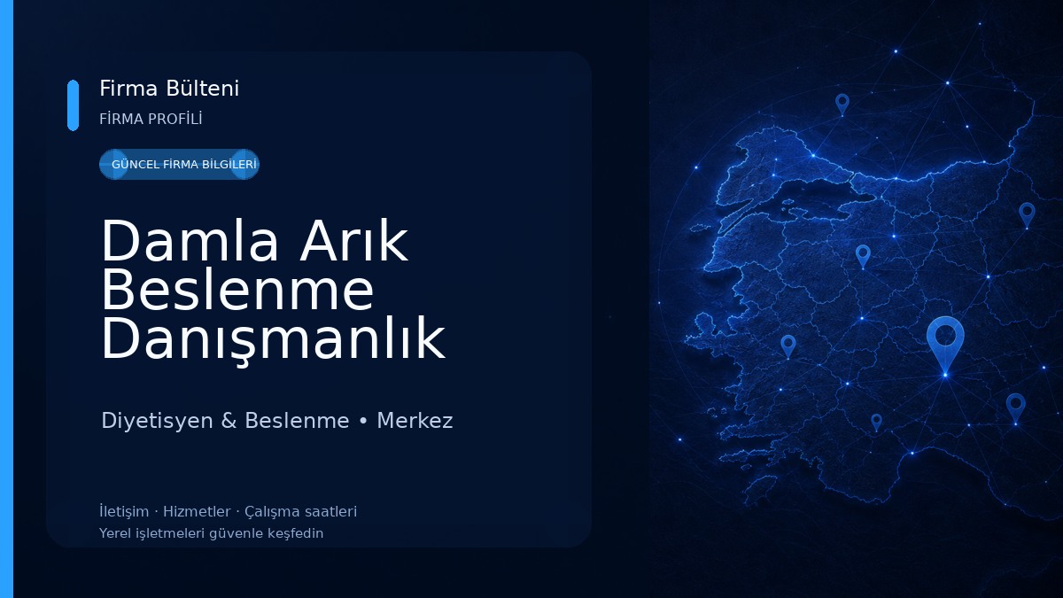 Damla Arık Beslenme Danışmanlık Merkezi Diyetisyen & Beslenme