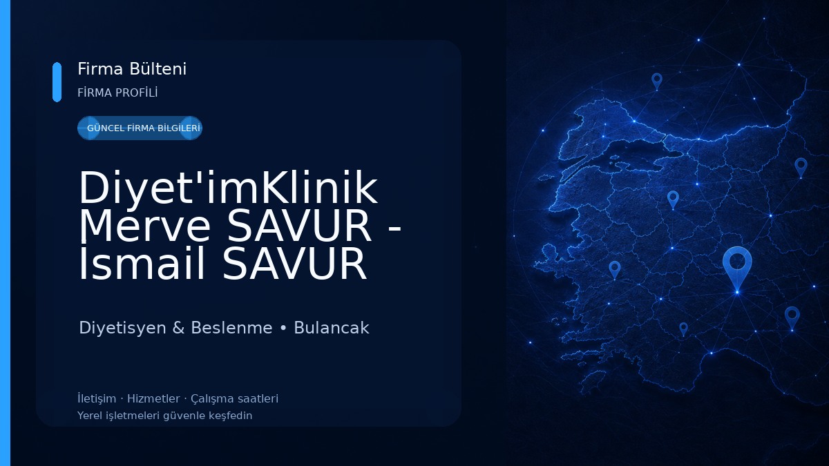 Diyet'imKlinik Merve SAVUR - İsmail SAVUR Diyetisyen & Beslenme