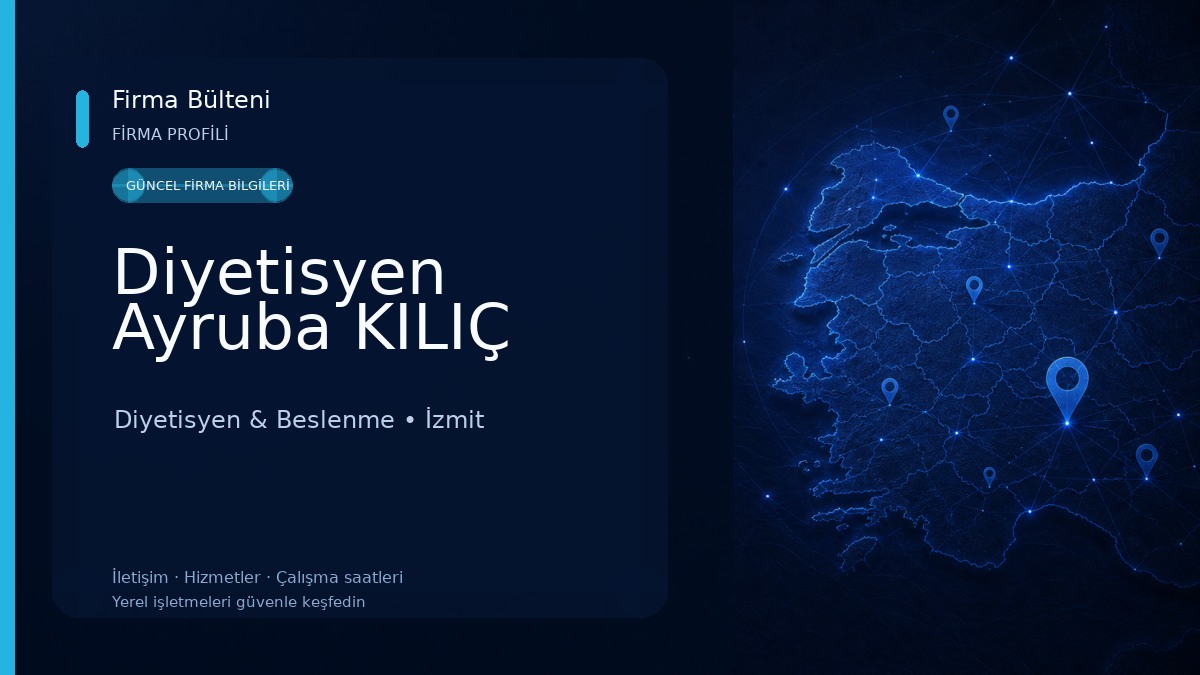 Diyetisyen Ayruba KILIÇ Diyetisyen & Beslenme