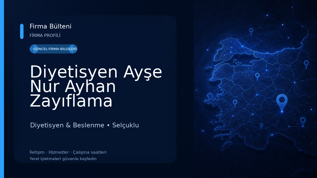 Diyetisyen Ayşe Nur Ayhan Zayıflama Merkezi Diyetisyen & Beslenme