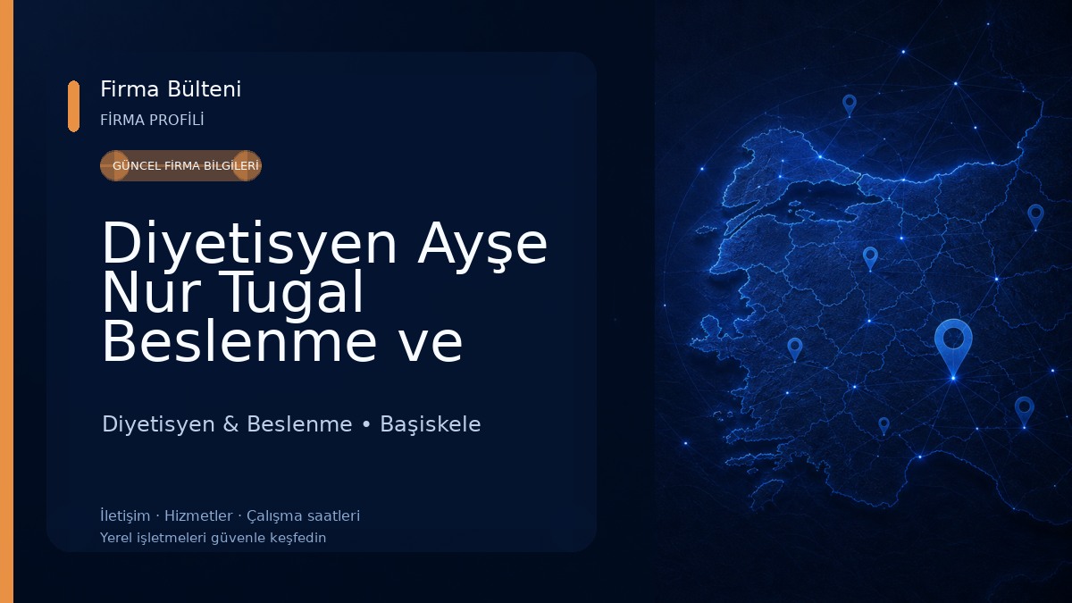 Diyetisyen Ayşe Nur Tugal Beslenme ve Diyet Danışmanlığı