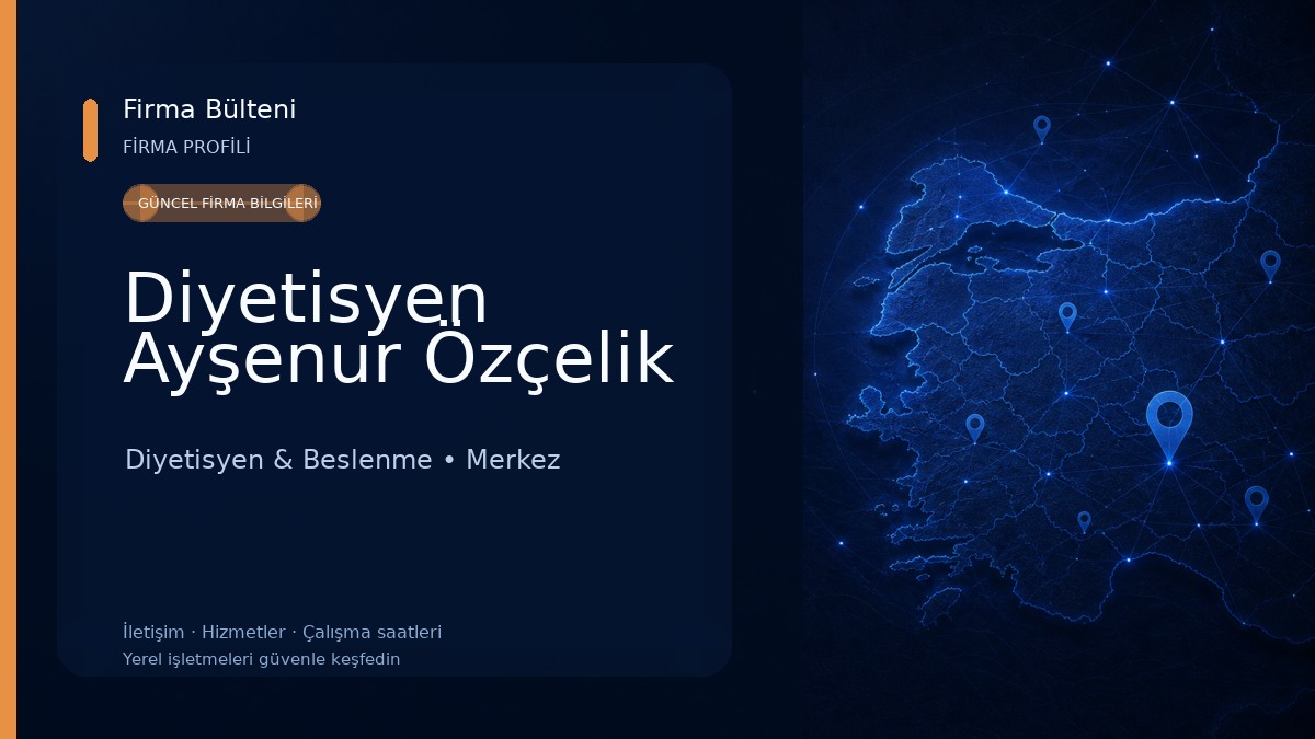 Diyetisyen Ayşenur Özçelik Diyetisyen & Beslenme