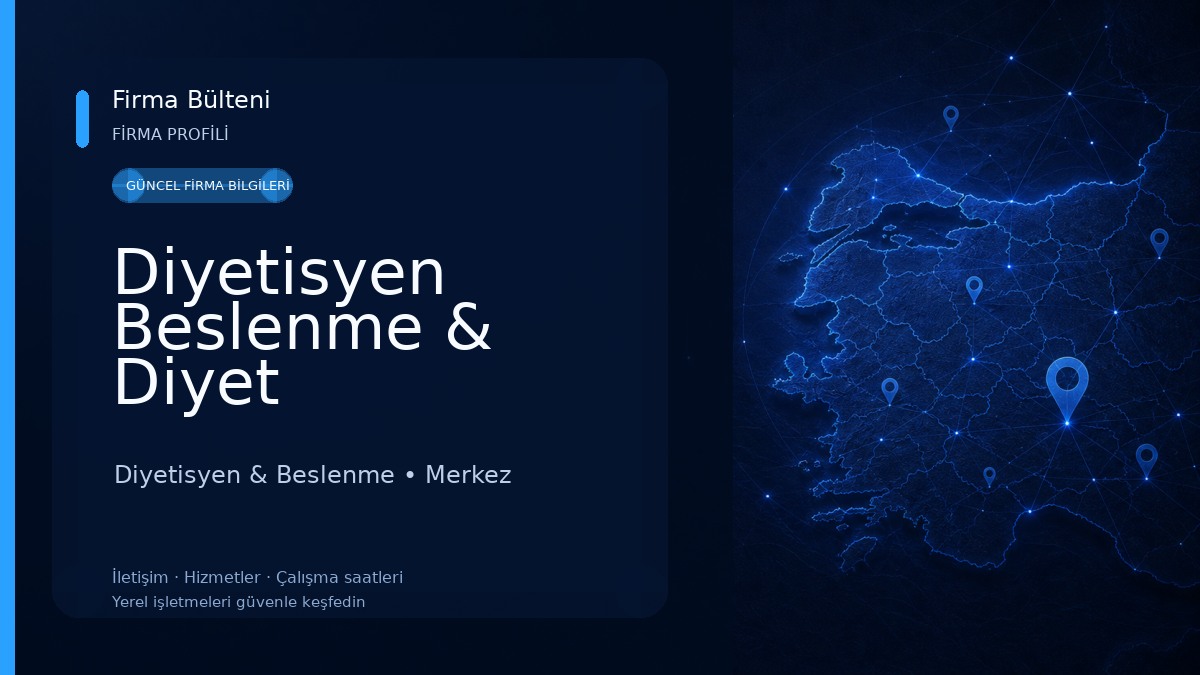 Diyetisyen Beslenme & Diyet Danışmanlık Merkezi Diyetisyen & Beslenme