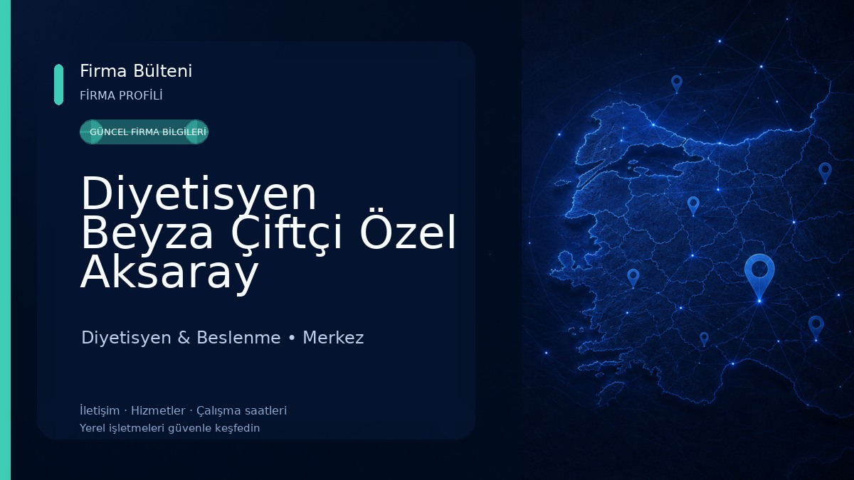 Diyetisyen Beyza Çiftçi Özel Aksaray Hastanesi