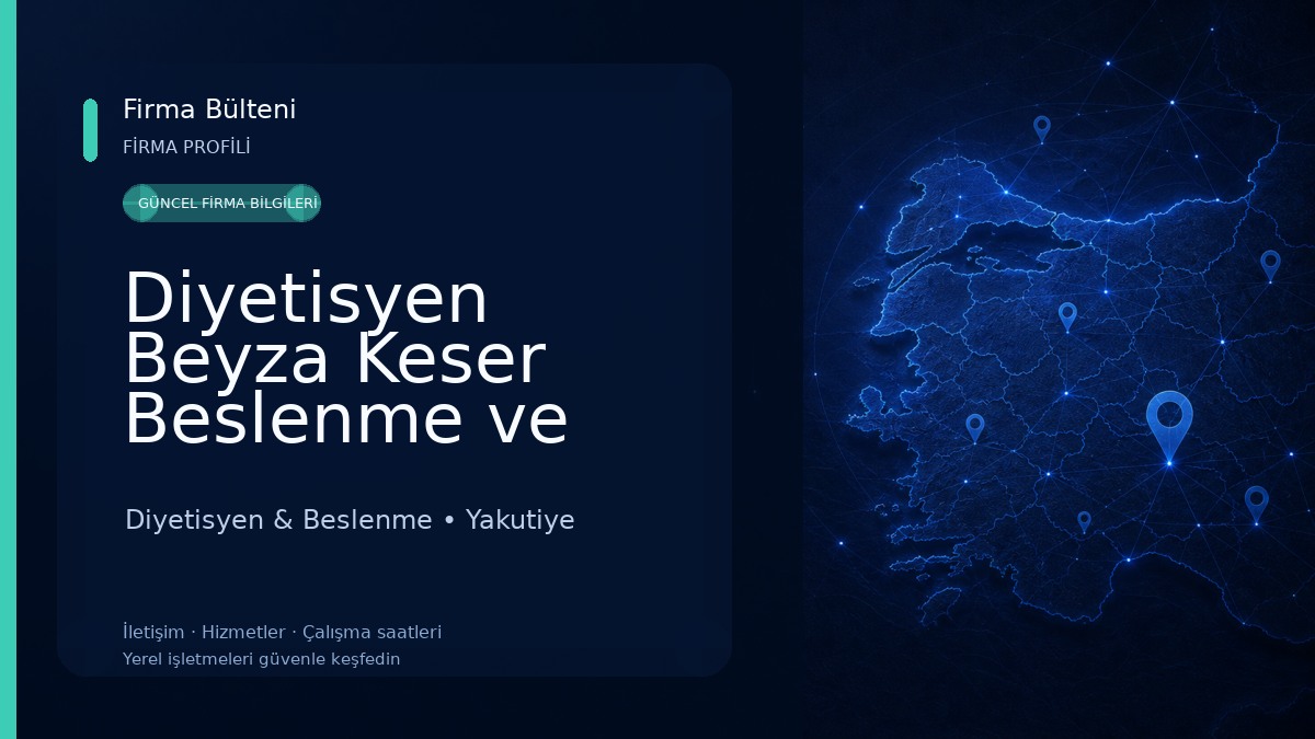 Diyetisyen Beyza Keser Beslenme ve Diyet Danışmanlığı