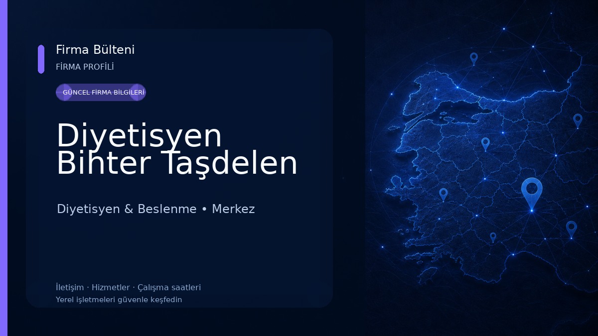 Diyetisyen Bihter Taşdelen Diyetisyen & Beslenme