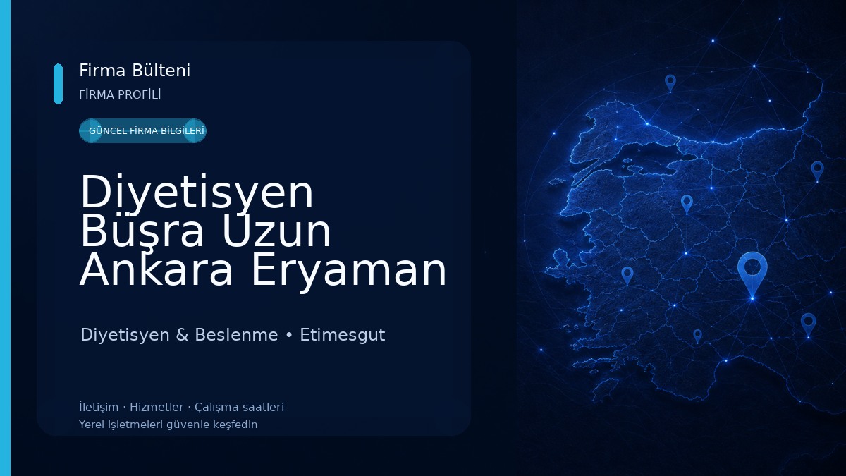Diyetisyen Büşra Uzun Ankara Eryaman diyetisyenledenge