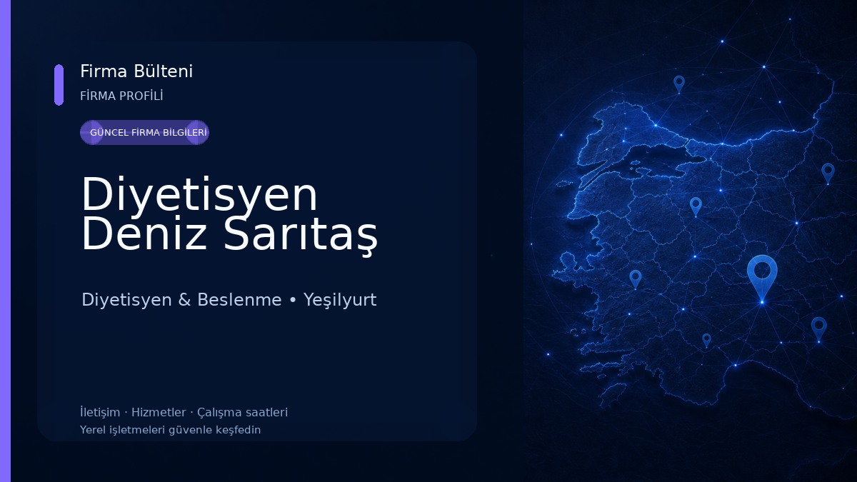 Diyetisyen Deniz Sarıtaş 