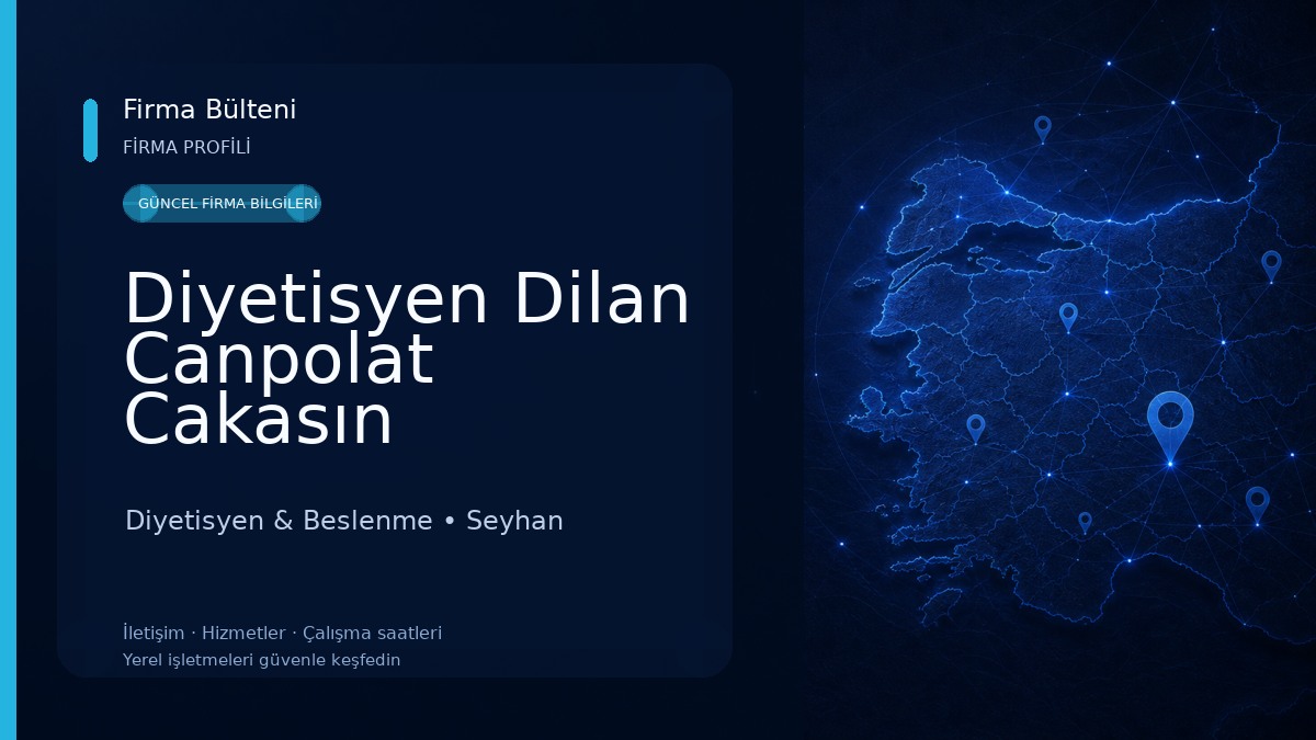 Diyetisyen Dilan Canpolat Cakasın Beslenme ve Diyet Danışmanlığı Diyetisyen & Beslenme