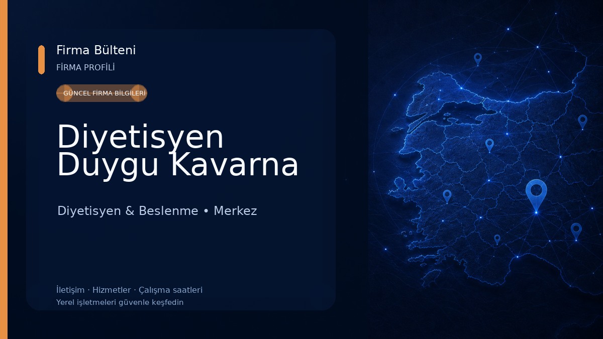 Diyetisyen Duygu Kavarna Diyetisyen & Beslenme