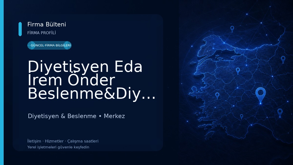 Diyetisyen Eda İrem Önder Beslenme&Diyet