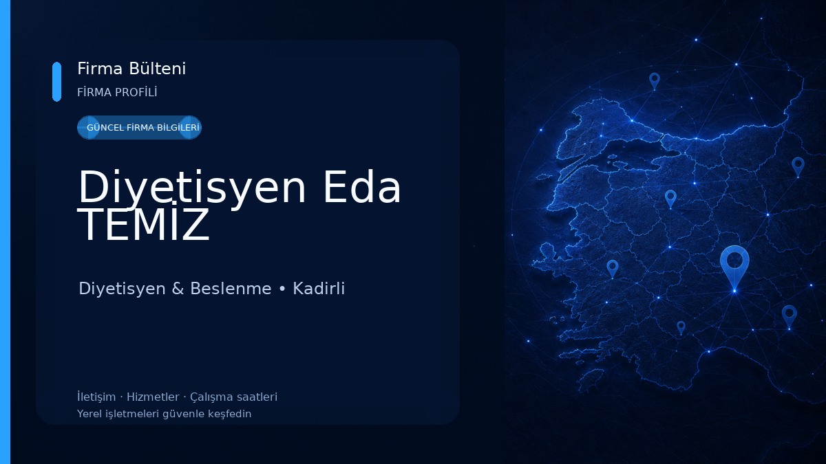 Diyetisyen Eda TEMİZ Diyetisyen & Beslenme