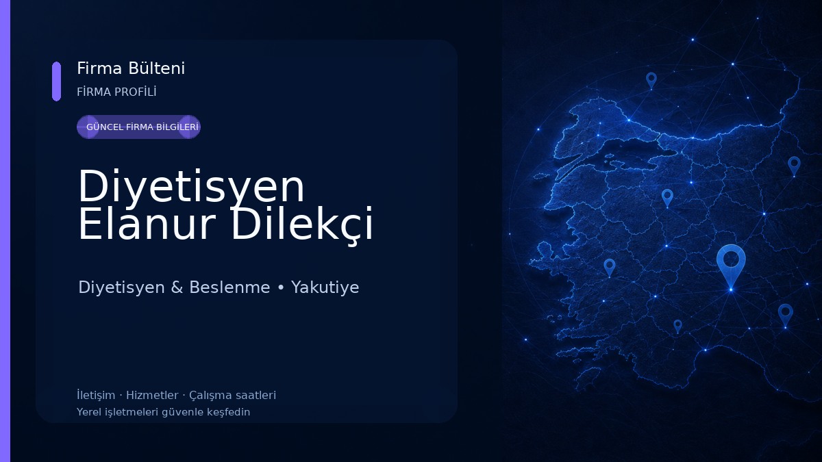 Diyetisyen Elanur Dilekçi Diyetisyen & Beslenme