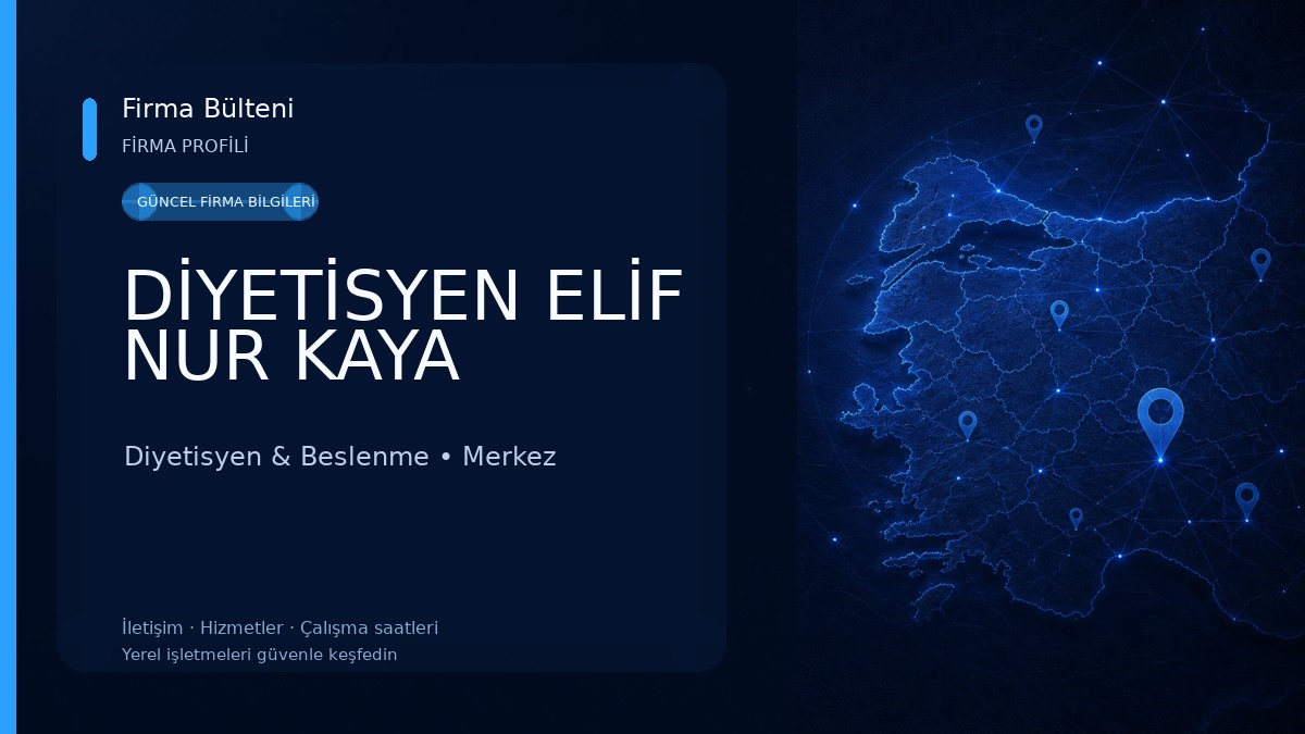 DİYETİSYEN ELİF NUR KAYA