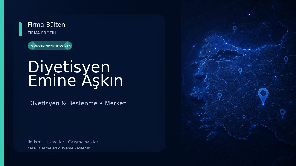 Diyetisyen Emine Aşkın Diyetisyen & Beslenme