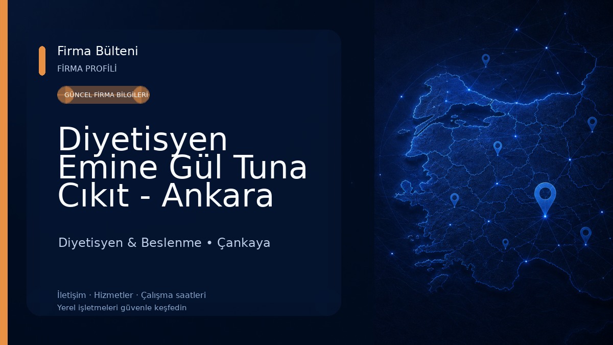 Diyetisyen Emine Gül Tuna Cıkıt - Ankara Diyetisyen Kilo Verme Zayıflama Diyetisyen & Beslenme