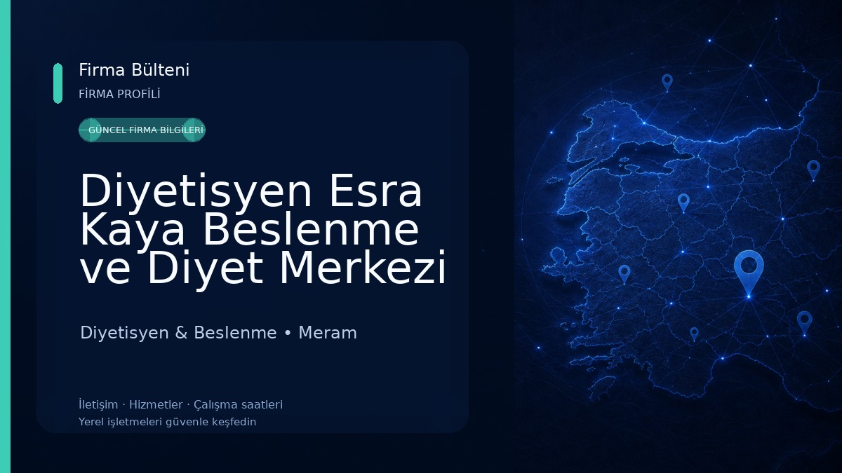 Diyetisyen Esra Kaya Beslenme ve Diyet Merkezi Diyetisyen & Beslenme