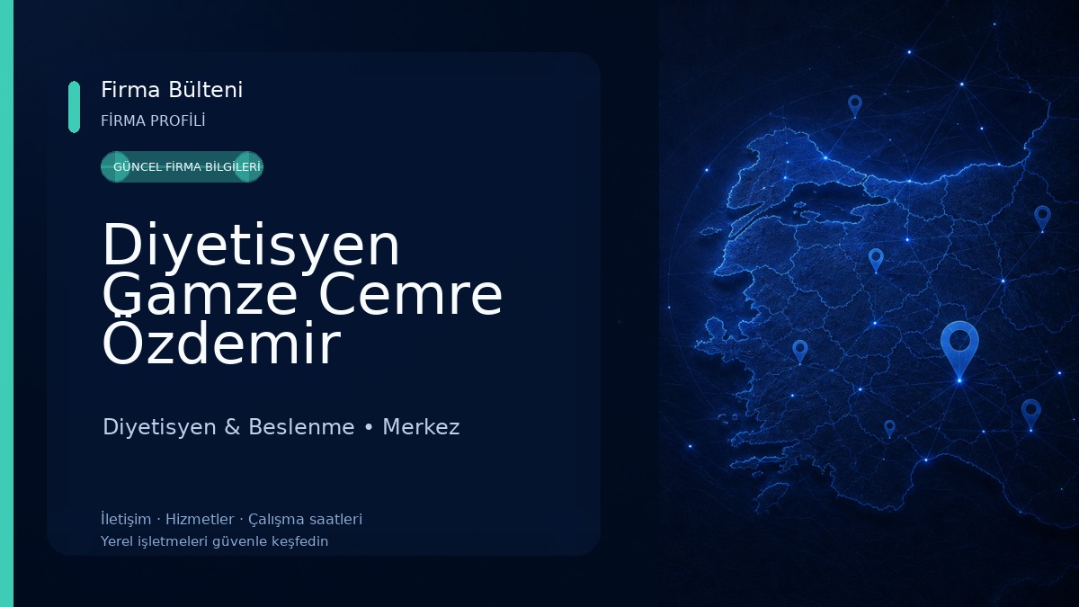 Diyetisyen Gamze Cemre Özdemir 