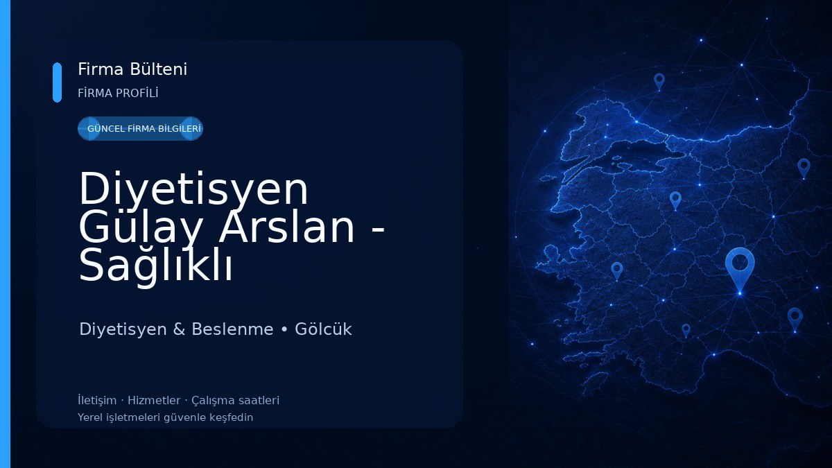 Diyetisyen Gülay Arslan - Sağlıklı Beslenme ve Diyet Danışmanlığı Diyetisyen & Beslenme
