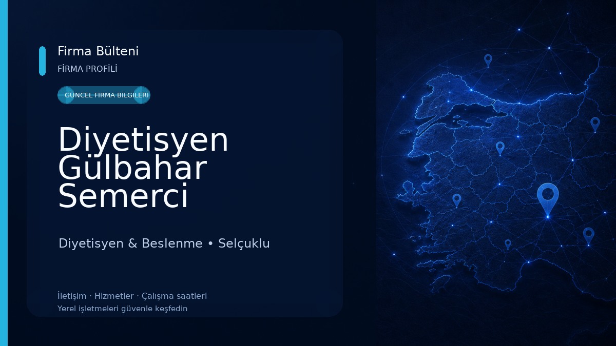 Diyetisyen Gülbahar Semerci Beslenme ve Diyet Danışmanlığı 