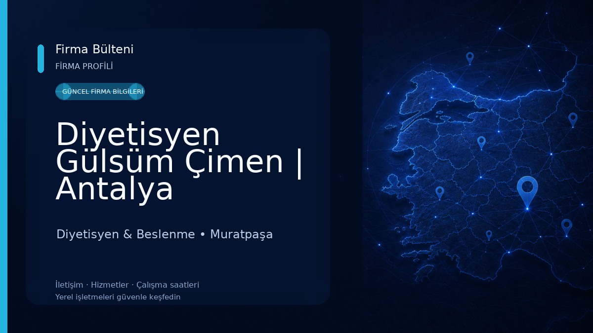 Diyetisyen Gülsüm Çimen | Antalya Beslenme ve Diyet Danışmanlığı 