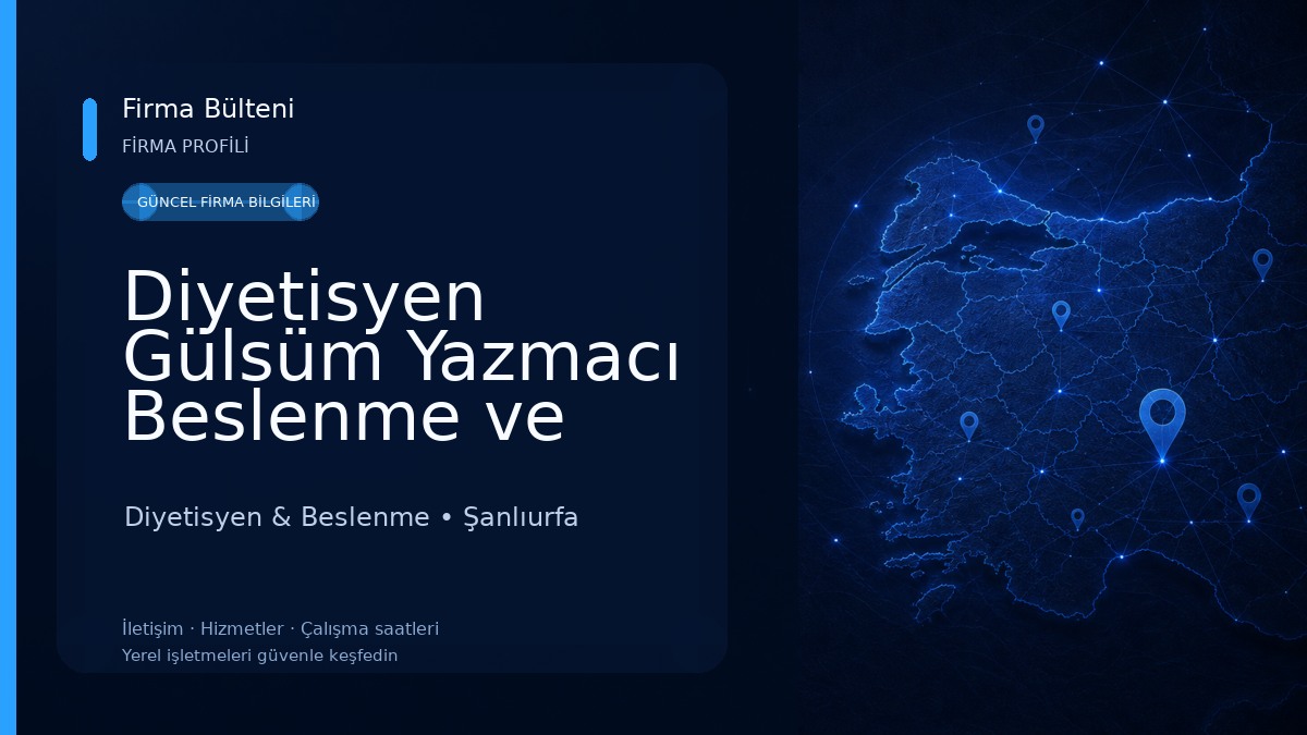 Diyetisyen Gülsüm Yazmacı Beslenme ve Diyet Danışma Merkezi Diyetisyen & Beslenme