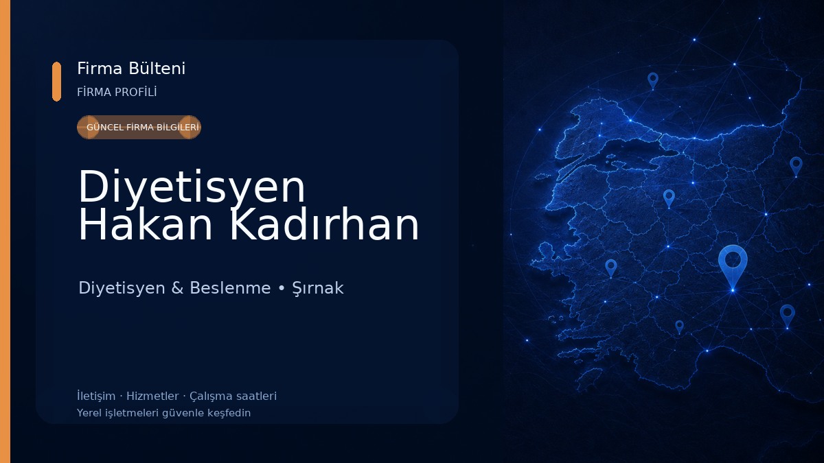 Diyetisyen Hakan Kadırhan