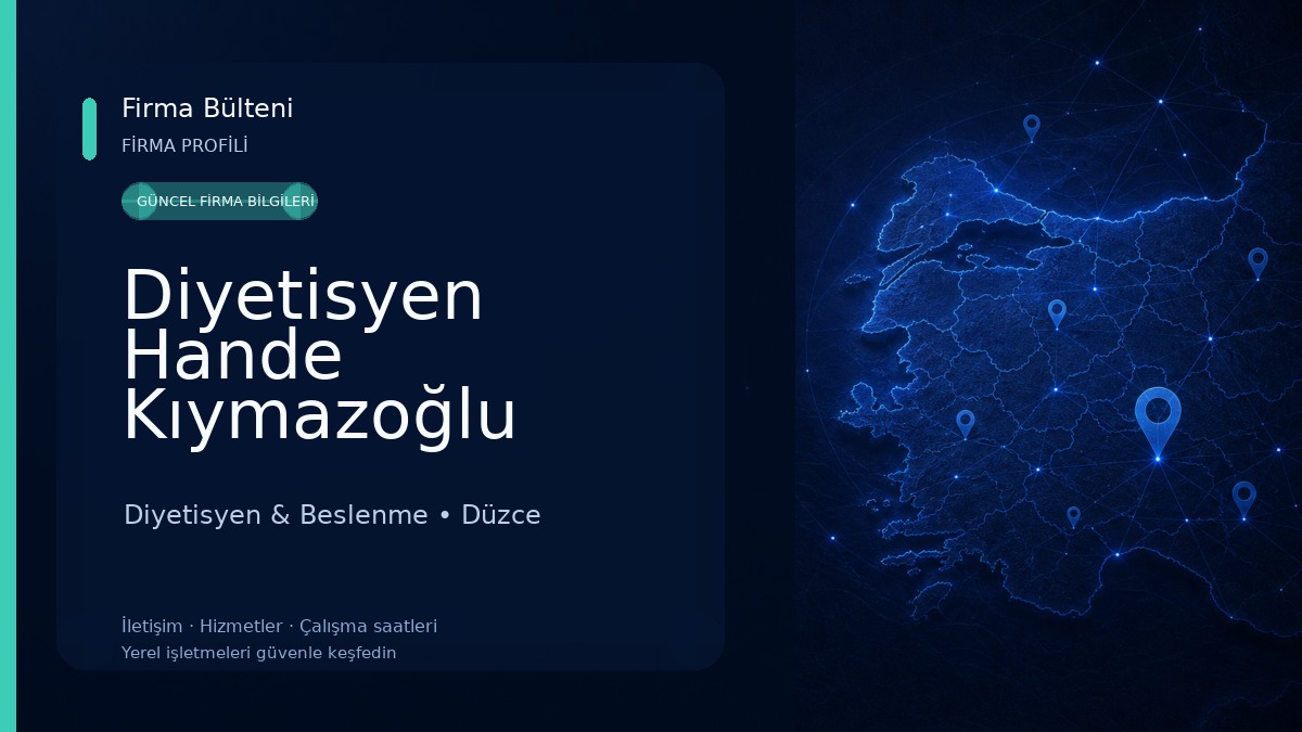 Diyetisyen Hande Kıymazoğlu 