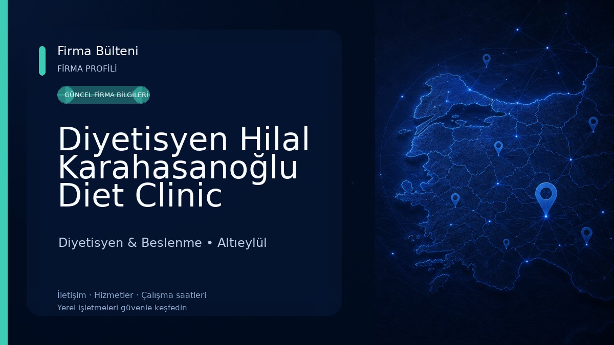 Diyetisyen Hilal Karahasanoğlu Diet Clinic Diyetisyen & Beslenme