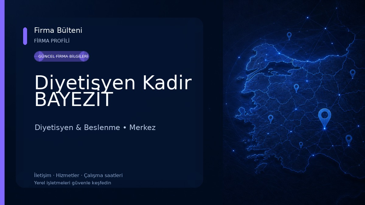 Diyetisyen Kadir BAYEZİT
