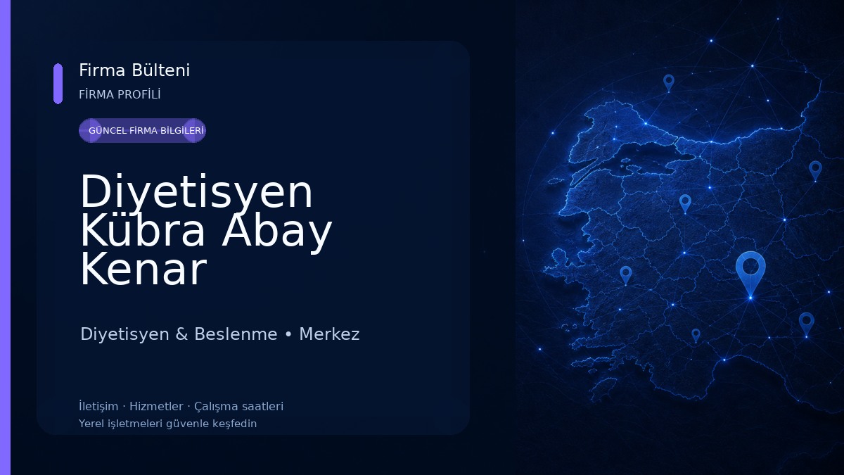 Diyetisyen Kübra Abay Kenar Diyetisyen & Beslenme