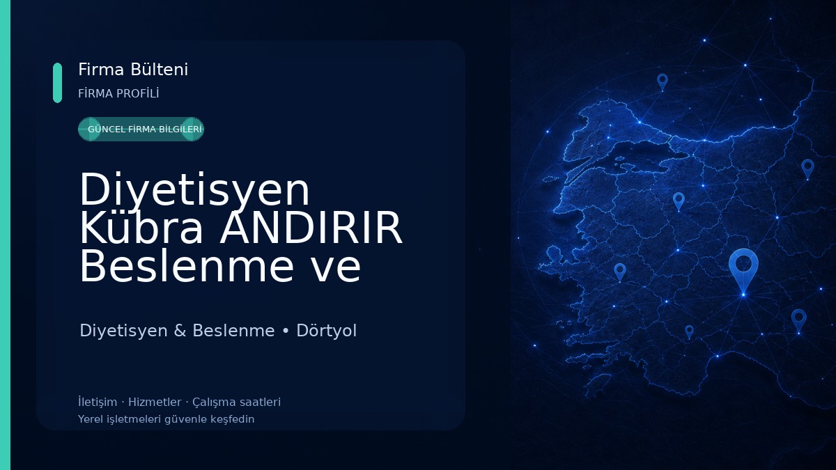 Diyetisyen Kübra ANDIRIR Beslenme ve Diyet Danısmanlığı Diyetisyen & Beslenme