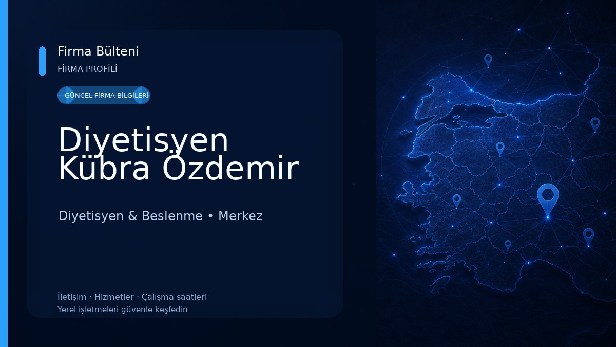 Diyetisyen Kübra Özdemir