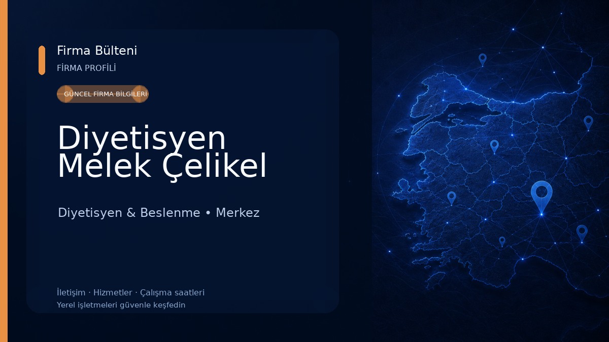 Diyetisyen Melek Çelikel Diyetisyen & Beslenme