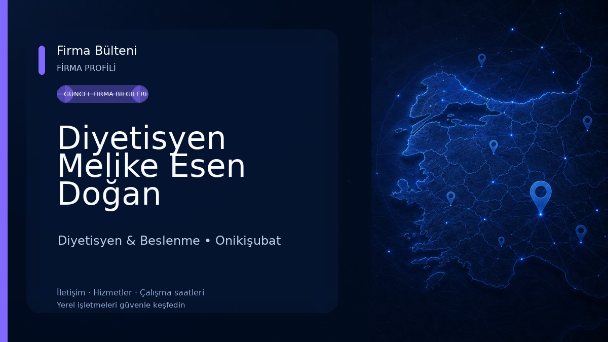 Diyetisyen Melike Esen Doğan Diyetisyen & Beslenme