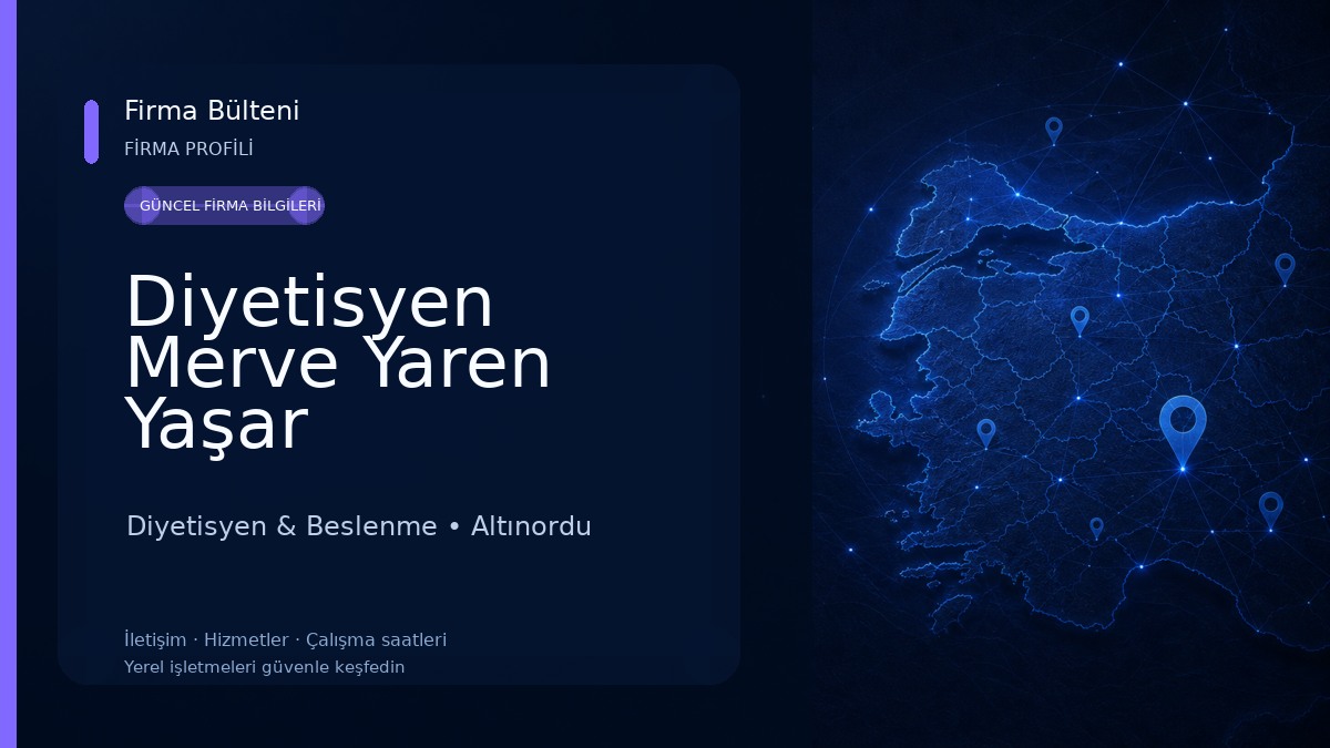 Diyetisyen Merve Yaren Yaşar