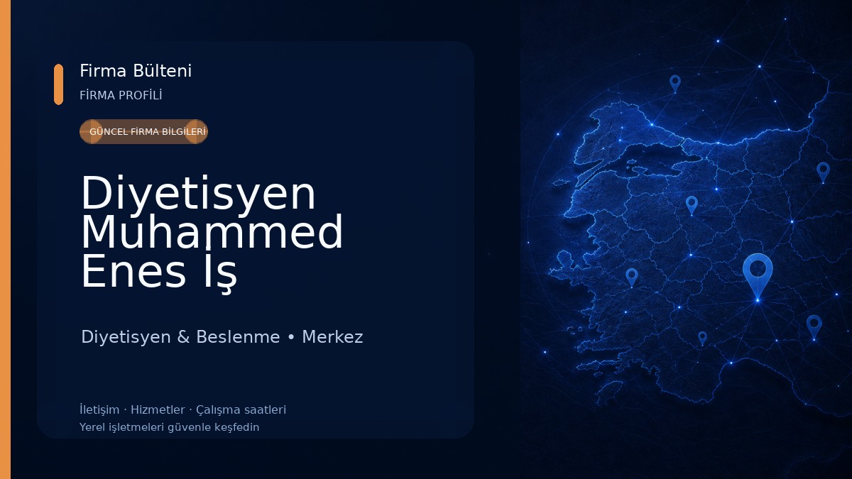 Diyetisyen Muhammed Enes İş Beslenme Ve Diyet Danışmanlığı 