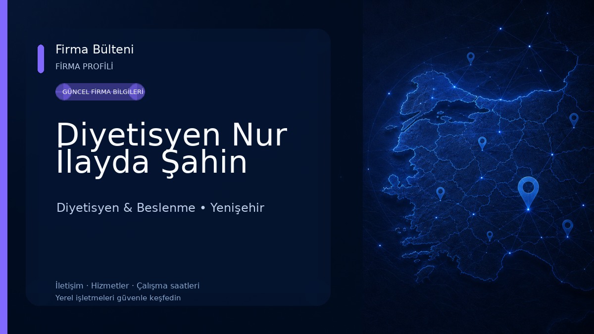Diyetisyen Nur İlayda Şahin Diyetisyen & Beslenme